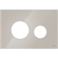 Tece loop Blende für WC-Betätigungsplatte Glas, Lichtbeige glänzend Tece loop Blende für WC-Betätigungsplatte Glas, Lichtbeige glänzend von TECE