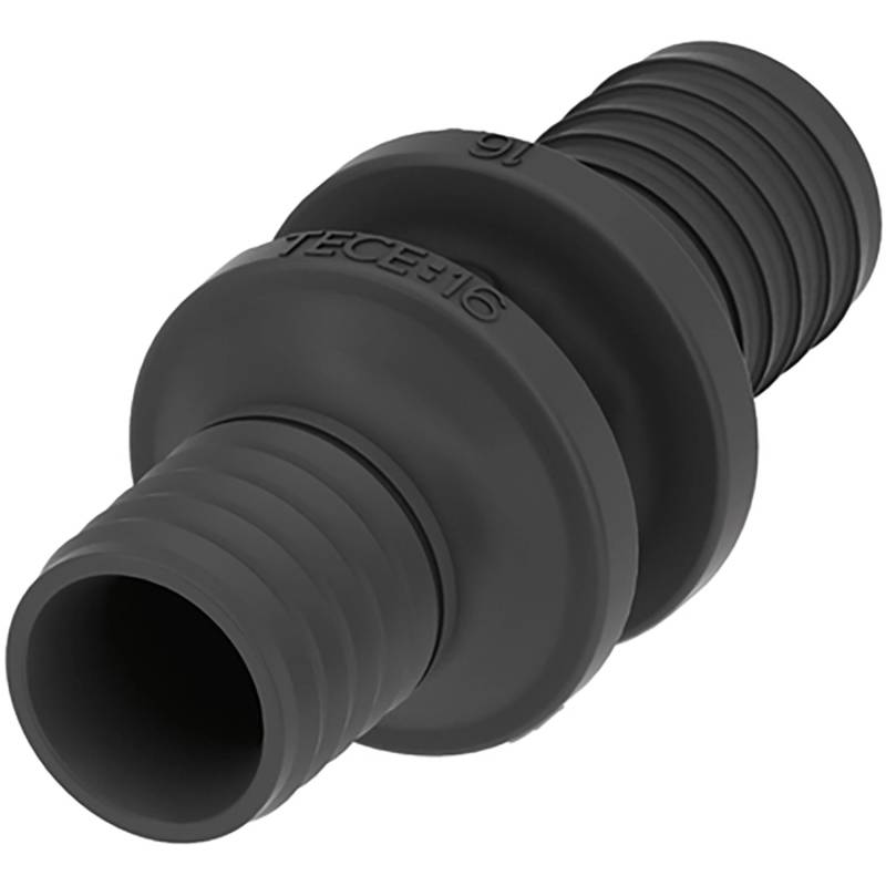 Teceflex Kupplung Dim. 20 mm x 20 mm PPSU Dunkelgrau von TECE