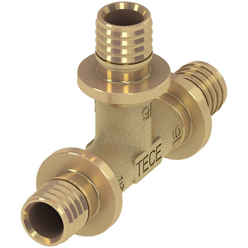 Teceflex T-Stück Dim. 16 mm x 16 mm x 16 mm Siliziumbronze von TECE