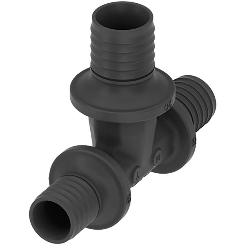 Teceflex T-Stück Reduziert Dim. 20 mm x 16 mm x 16 mm PPSU Dunkelgrau von TECE