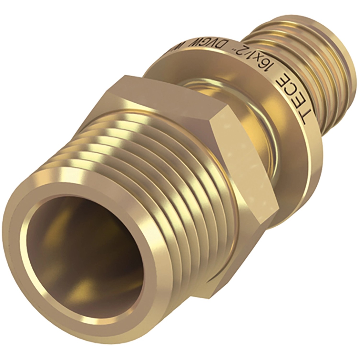 Teceflex Übergangsnippel Dim. 16 mm x R 1/2 Siliziumbronze von TECE