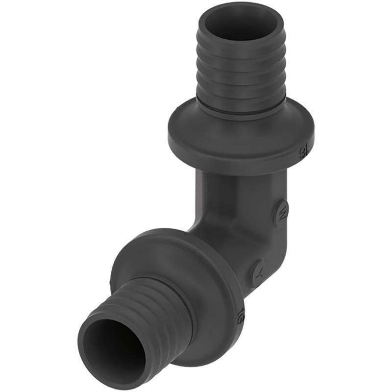 Teceflex Winkelkupplung 90° Dim. 25 mm x 25 mm PPSU Dunkelgrau von TECE