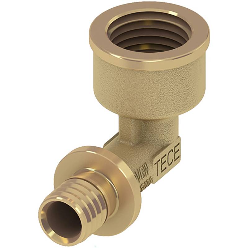 Teceflex Winkelübergangsmuffe Dim. 20 mm x Rp 3/4 Siliziumbronze von TECE