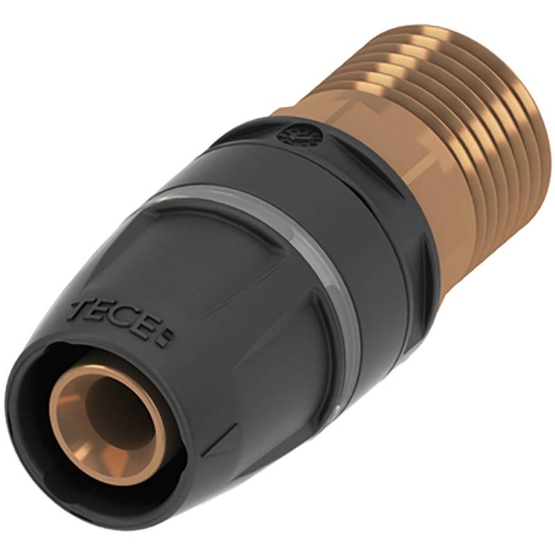 Tecelogo-Push Übergangsnippel Dimit 16 mm x R 1/2 Rotguss/Si-Bronze von TECE