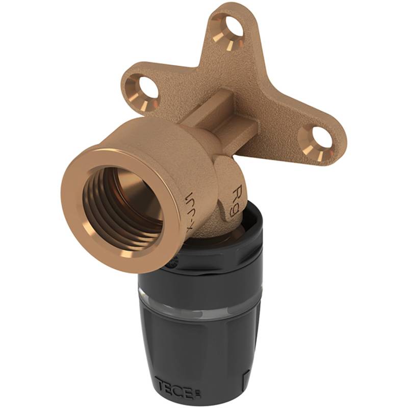 Tecelogo-Push Wandscheibe Dimit 16 mm x Rp 1/2 Rotguss/Si-Bronze von TECE