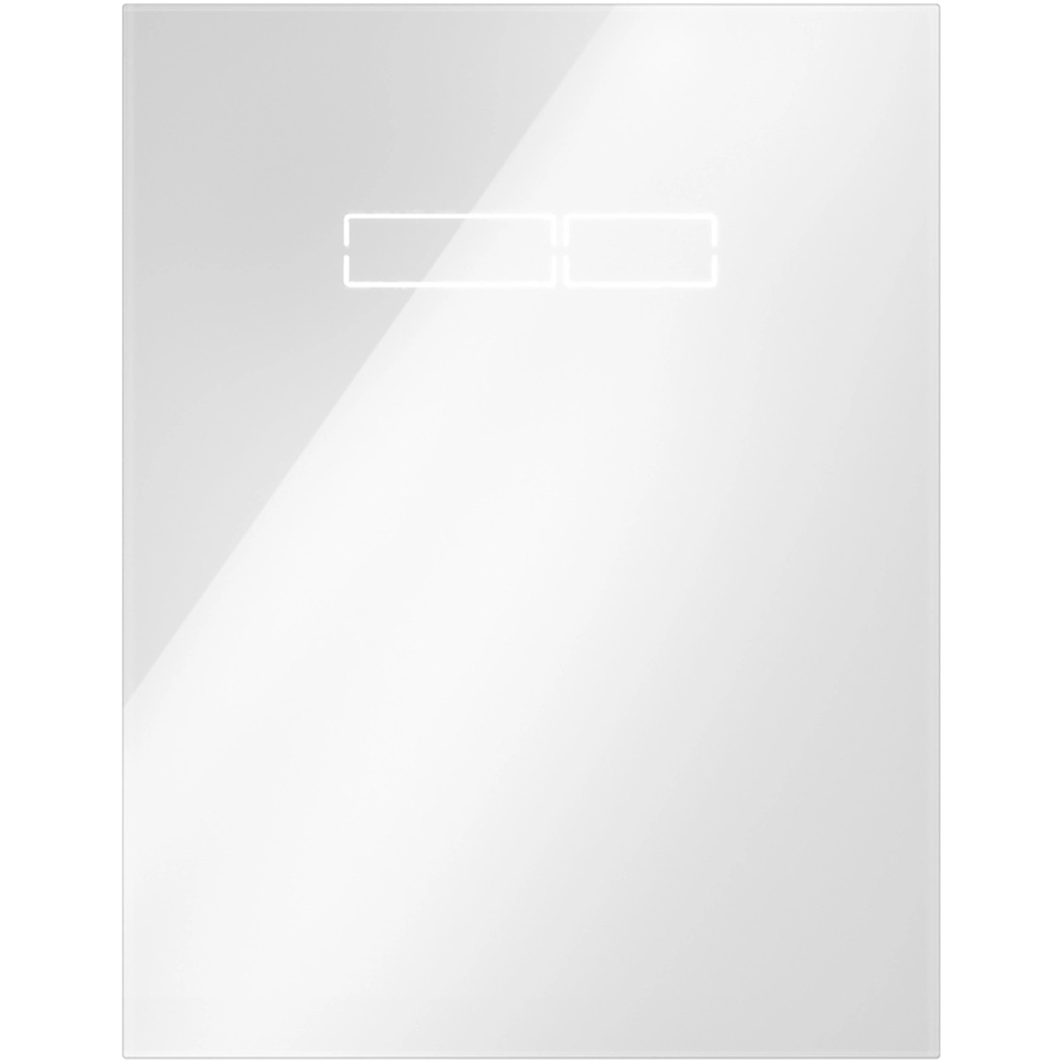 Tecelux Betätigungsglasplatte mit Sen-Touch Elektronik Glas Weiß von TECE