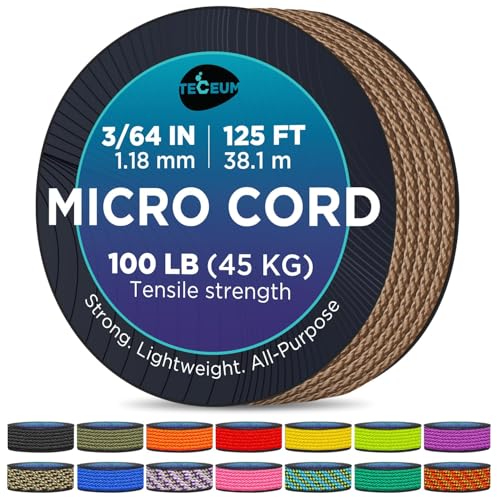 TECEUM Paracord Micro Coyote Brown 1.18mm 38.1 m Basteln DIY Projekte Camping Outdoor nw TECEUM Paracord Micro Coyote Brown 1.18mm 38.1 m Basteln DIY Projekte Camping Outdoor nw von TECEUM