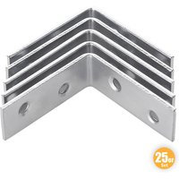 Kraft Werkzeuge Stuhlwinkel, je ca. 60 x 60 x 16 mm - 25er-Set von TECH-CRAFT