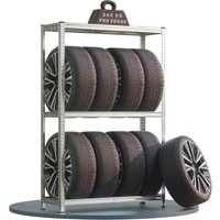 Schwerlastregal, Reifenregal, bis 795kg belastbar für 8 Reifen, 180 x 120 x 40 cm von Tech-Craft