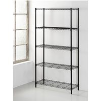 Schwerlastregal, 5 Ablagen je 30kg belastbar, 90 x 35 x 180 cm von Tech Craft