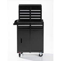 2 in 1 Werkstattwagen, 5 Schubladen - Schwarz von Tech-Craft