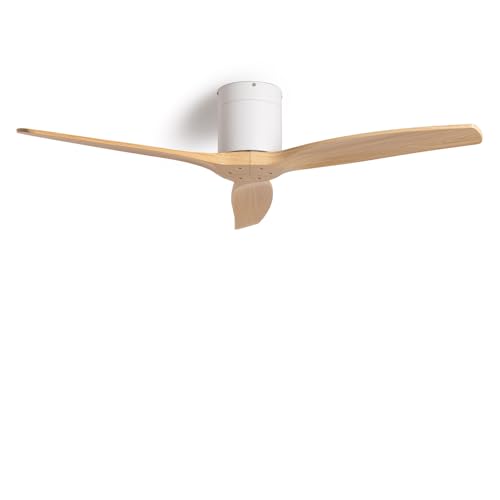 TECHBREY Deckenventilator Leise Angistri Weiss 132cm DC-Motor von TECHBREY