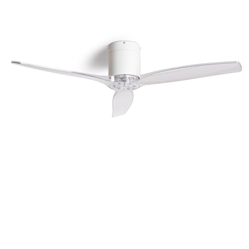 TECHBREY Deckenventilator Leise Angistri Weiss 132cm DC-Motor von TECHBREY