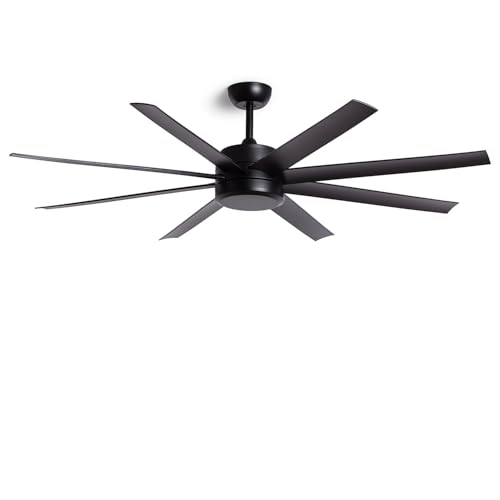 TECHBREY - Deckenventilator Leise Hidra 157cm | DC-Motor | Fernbedienung | 6 Geschwindigkeiten | Sommer-/Wintermodus | Energieeffizienter Betrieb, Schwarz, Acrylnitril-Butadien-Styrol TECHBREY - Deckenventilator Leise Hidra 157cm | DC-Motor | Fernbedienung | 6 Geschwindigkeiten | Sommer-/Wintermodus | Energieeffizienter Betrieb, Schwarz, Acrylnitril-Butadien-Styrol von TECHBREY