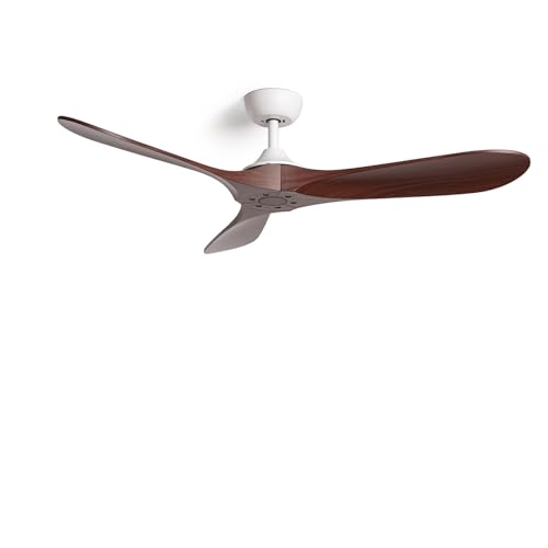 TECHBREY - Deckenventilator Leise Spetses | 132 cm Flügeldurchmesser | DC Motor | IP44 Schutzart | 6 Geschwindigkeiten | Sommer-/Winterfunktion | Fernbedienung, Holz, Acrylnitril-Butadien-Styrol TECHBREY - Deckenventilator Leise Spetses | 132 cm Flügeldurchmesser | DC Motor | IP44 Schutzart | 6 Geschwindigkeiten | Sommer-/Winterfunktion | Fernbedienung, Holz, Acrylnitril-Butadien-Styrol von TECHBREY