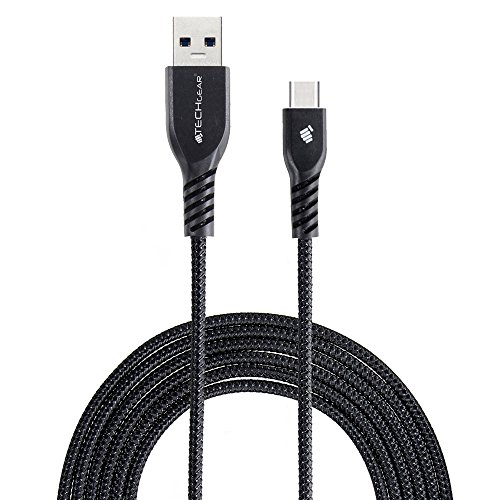 TECHGEAR 2 Meter USB Typ C Nylon geflochtene Schnur Ladekabel und Synchronisation Kabel Kompatibel mit Oppo Find X5 X3 Lite/Pro/Neo, X6a, X7a, A16s A53 A54, K12 A3 Pro, F25, Reno11 Pro Neo, Schwarz TECHGEAR 2 Meter USB Typ C Nylon geflochtene Schnur Ladekabel und Synchronisation Kabel Kompatibel mit Oppo Find X5 X3 Lite/Pro/Neo, X6a, X7a, A16s A53 A54, K12 A3 Pro, F25, Reno11 Pro Neo, Schwarz von TECHGEAR
