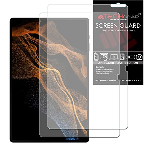 TECHGEAR 2 Stück Anti Glare Matt Displayfolie Kompatibel mit Samsung Galaxy Tab S9 Ultra 14,6 Zoll, Matt Displayfolie, Matte Blendschutz Schutz Folie für Samsung Tab S9 Ultra 2023 (SM-X910 / SM-X916) TECHGEAR 2 Stück Anti Glare Matt Displayfolie Kompatibel mit Samsung Galaxy Tab S9 Ultra 14,6 Zoll, Matt Displayfolie, Matte Blendschutz Schutz Folie für Samsung Tab S9 Ultra 2023 (SM-X910 / SM-X916) von TECHGEAR