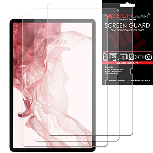 TECHGEAR 3 Stück Schutzfolie für Galaxy Tab S9 Plus 12,4 Zoll (SM-X810 / SM-X816) Screen Protector, Ultra Klare Bildschirmschutz Display Folie Kompatibel mit Samsung Galaxy Tab S9 Plus 2023 von TECHGEAR