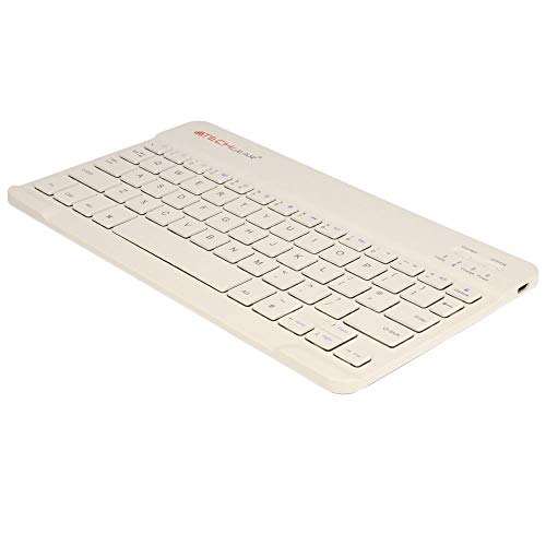 TECHGEAR [Active Strike (S) Slim Line Bluetooth Wireless UK Tastatur mit Tragetasche weiß weiß Active Strike (M) von TECHGEAR