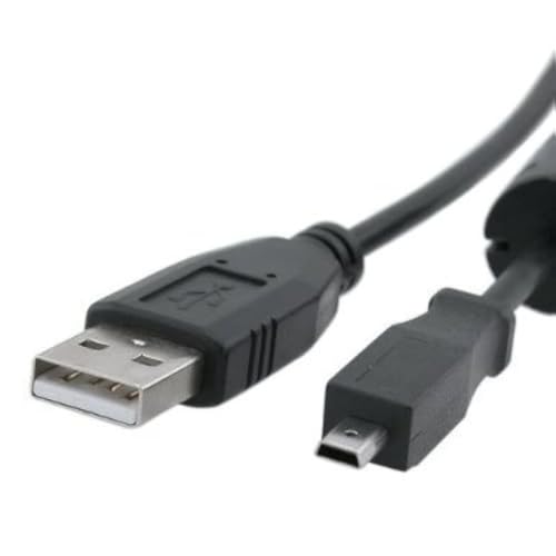 TECHGEAR Ersatz-USB-Datenkabel & Charging für Kodak Easyshare U-8 U8 [Nur aufgelistete Modelle] - USB-Datensynchronisation und zum Laden - Schwarz von TECHGEAR