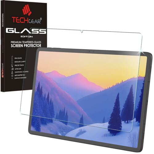 TECHGEAR Glas Galaxy Tab S9 11 Zoll (SM-X710 / SM-X716) Glas, Displayschutzfolie aus gehärtetem Glas [9H Härte] [Crystal Clarity] kompatible mit Samsung Galaxy Tab S9 2023 von TECHGEAR