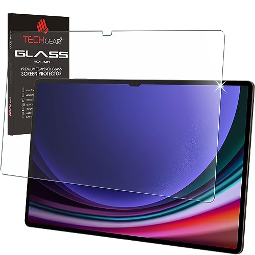 TECHGEAR Glas Galaxy Tab S9 Ultra 14,6 Zoll (SM-X910 / SM-X916) Glas, Displayschutzfolie aus gehärtetem Glas [9H Härte] [Crystal Clarity] kompatible mit Samsung Galaxy Tab S9 Ultra 2023 von TECHGEAR