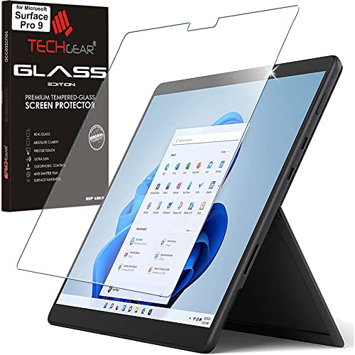 TECHGEAR Matt Glas kompatibel mit Microsoft Surface Pro 9 - MATTE GLASS Edition Genuine Tempered Glass Screen Protector Guard Cover für Surface Pro 9 von TECHGEAR