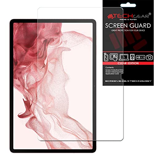 TECHGEAR Schutzfolie für Galaxy Tab S9 Plus 12,4 Zoll (SM-X810 / SM-X816) Screen Protector, Ultra Klare Bildschirmschutz Display Folie Kompatibel mit Samsung Galaxy Tab S9 Plus 2023 von TECHGEAR
