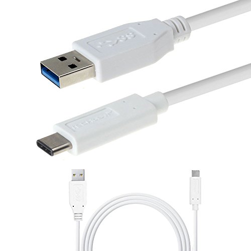 TECHGEAR USB C Kabel, USB 3.1 Datenkabel Ladekabel für Typ C Geräte wie Sony Xperia XZ3, XZ2, XZ1, XZ, XA2, XA1 Ultra, XZ2 Premium, XZ Premium etc, Fast cable (upto 10Gbps/3A) 1m/3.3ft - Weiß von TECHGEAR