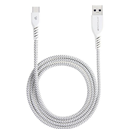 TECHGEAR USB C Kabel 1 Meter Typ C Geflochtene Ladekabel und Synchronisation Kabel Kompatible mit Samsung Tab A9/A9 Plus 11, Tab A8 10.5, Tab A7, S6 Lite, Tab S7 S8 S9 FE/Plus/Ultra - Weiß TECHGEAR USB C Kabel 1 Meter Typ C Geflochtene Ladekabel und Synchronisation Kabel Kompatible mit Samsung Tab A9/A9 Plus 11, Tab A8 10.5, Tab A7, S6 Lite, Tab S7 S8 S9 FE/Plus/Ultra - Weiß von TECHGEAR