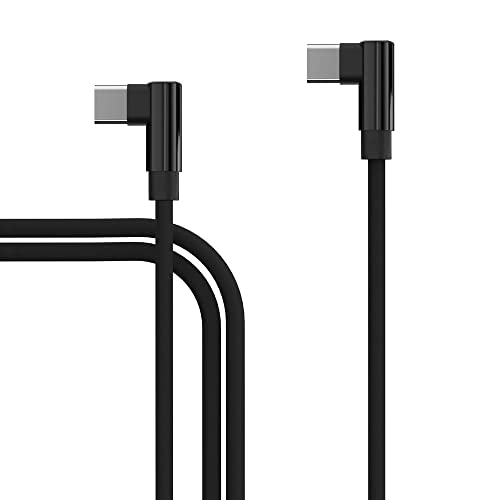 TECHGEAR USB C auf USB C Kabel 1M Winkelstecker 90 Grad Schnellladekabel, kompatibel mit Samsung S24 S23 S22 S21 FE/Plus/Ultra A15 A14 A24 A25 A35 A54 A55 5G, Xiaomi, Oppo, OnePlus, Google Pixel usw von TECHGEAR