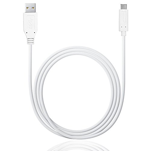 TECHGEAR USB C auf USB Kabel 3.1 Schnelllade und Datenübertragungskabel (1M) kompatibel mit iPad Pro 11 & Pro 12.9 2021/2020/2018, alle MacBook & MacBook Pro mit Typ C Anschluss und Mehr [weiß] von TECHGEAR