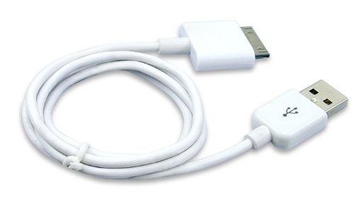 TECHGEAR USB Lade und Daten synchronisationskabel kompatibel mit iPad/iPad 2 / iPad 3 - Weiß von TECHGEAR