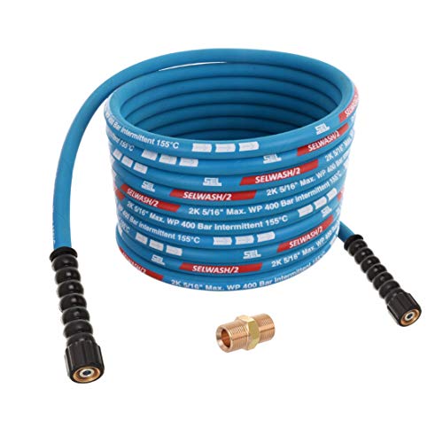 TECHKAR Hochdruckreiniger-Schlauchrohr – Kärcher Verlängerungsschlauch Ersatz – 400bar DN8 Profi M22x1,5 Hochdruckschlauch kompatibel mit Kärcher HD HDS – Blau – 25 m Schlauch TECHKAR Hochdruckreiniger-Schlauchrohr – Kärcher Verlängerungsschlauch Ersatz – 400bar DN8 Profi M22x1,5 Hochdruckschlauch kompatibel mit Kärcher HD HDS – Blau – 25 m Schlauch von Techkar