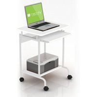 Techly Kleiner Mobiler Computerschreibtisch 600x450 Weiss von TECHLY