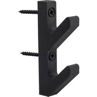 Mantelhaken Sinon für Akustik- und Designpaneele 90mm schwarz von TECHNIK TEAM