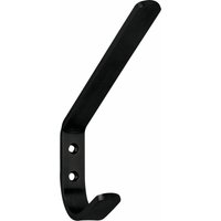 Technik-Team Huthaken Kleiderhaken Macoba Breite 25mm, Höhe 141mm - Wandhaken für Hüte, Eisen schwarz matt von TECHNIK TEAM