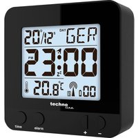 Technoline - Techno Line WT235 sw Funk Wecker Schwarz Alarmzeiten 1 von TECHNOLINE