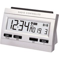 Techno Line 02991 Funk Wecker Silber Alarmzeiten 2 von TECHNOLINE