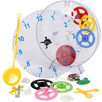 Technoline - Techno Line Model kids clock Mechanisch Wanduhr Lernbausatz 20 cm x 3.5 cm Transparent von TECHNOLINE