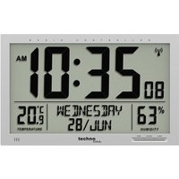 Technoline - Techno Line ws 8013 Funk Wanduhr 369 mm x 229 mm x 24 mm Silber Großes Display Technoline - Techno Line ws 8013 Funk Wanduhr 369 mm x 229 mm x 24 mm Silber Großes Display von TECHNOLINE
