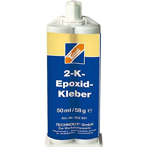 TECHNOLIT 2-K-Epoxidkleber, 2-Komonentenkleber, Klebstoff, Mehrzweckkleber, Montagekleber, Inhalt:50 ml von TECHNOLIT