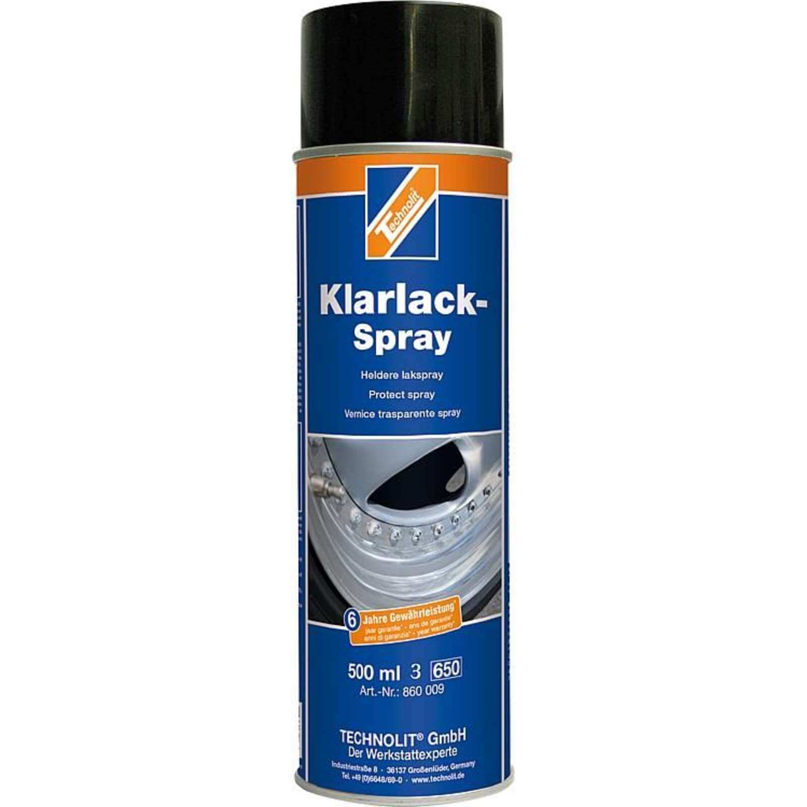 TECHNOLIT Klarlack Spraydose Lackspray 500ml Lackschutzspray Hochglanz Sprühlack von TECHNOLIT