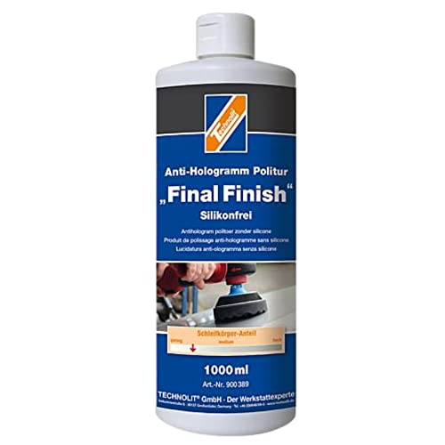 TECHNOLIT Politur Anti-Hologramm Final Finish 1 Liter, Autopolitur versiegelt kratzfeste und Nanolacke von TECHNOLIT