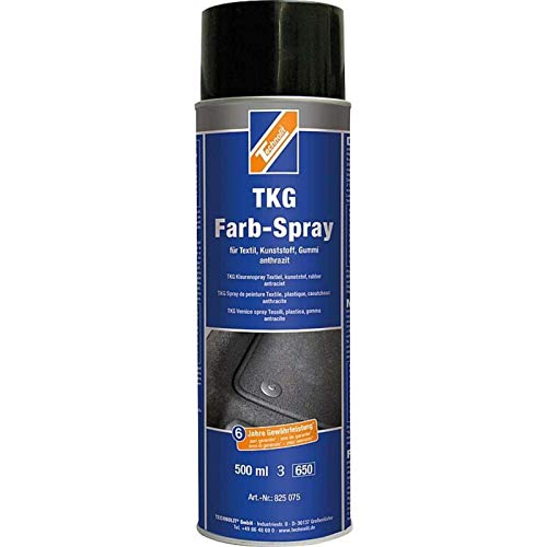 TECHNOLIT TKG-Farbspray 500 ml, für Teppich, Kunststoff, Gummi, Textil, Fußmatten, Farbe:anthrazit von TECHNOLIT