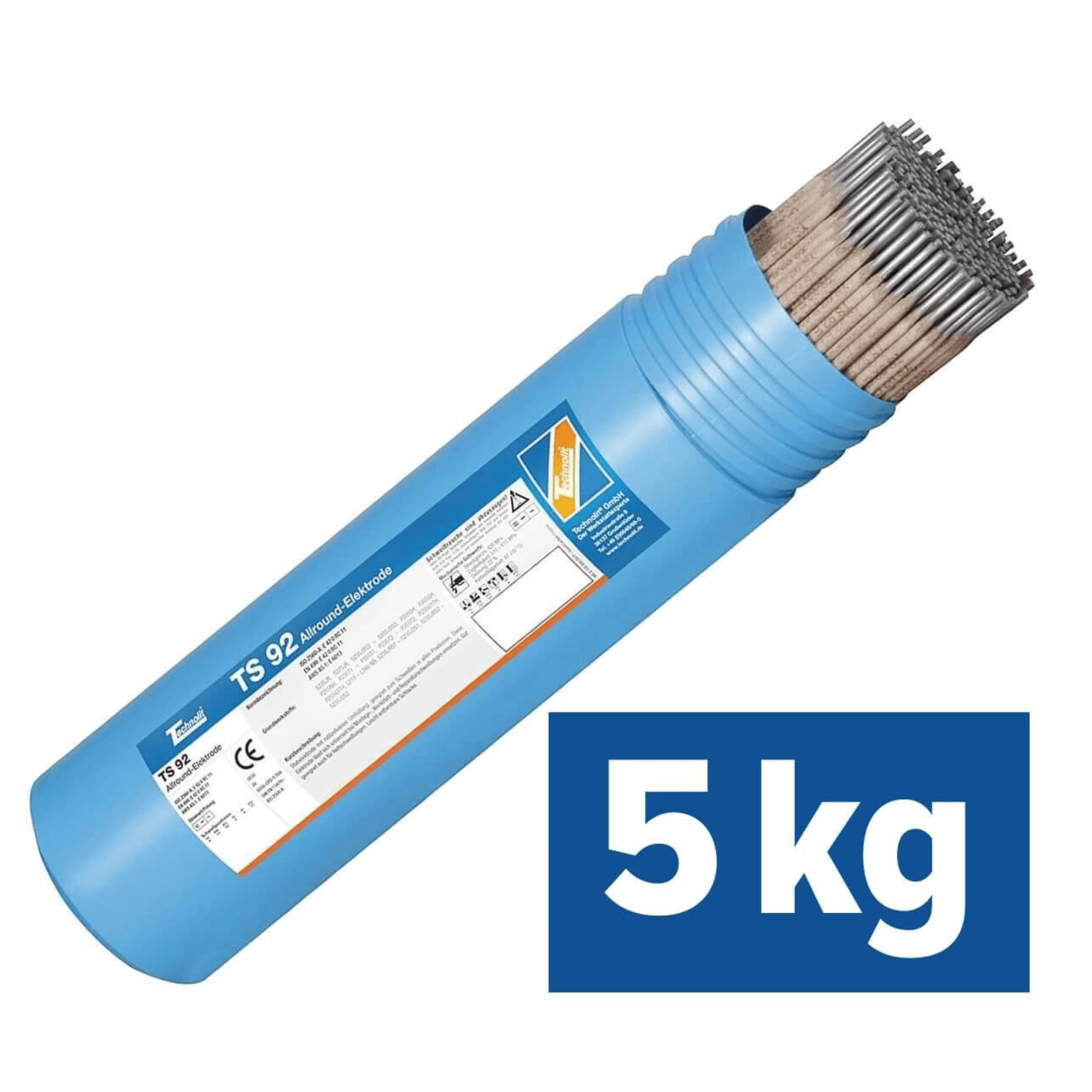 TECHNOLIT TS 92 Allround-Elektrode Stabelektrode VPE 5kg - Ø 2,5mm 3,25mm 4,0mm Größe:2.5 x 350 mm von TECHNOLIT