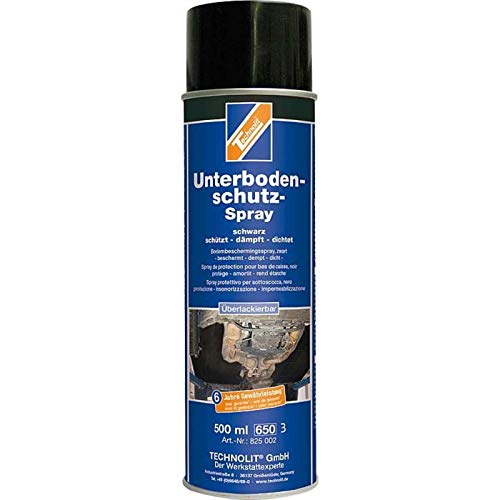TECHNOLIT Unterbodenschutz-Spray 500 ml schwarz, Steinschlagschutz, Karosserielack von TECHNOLIT