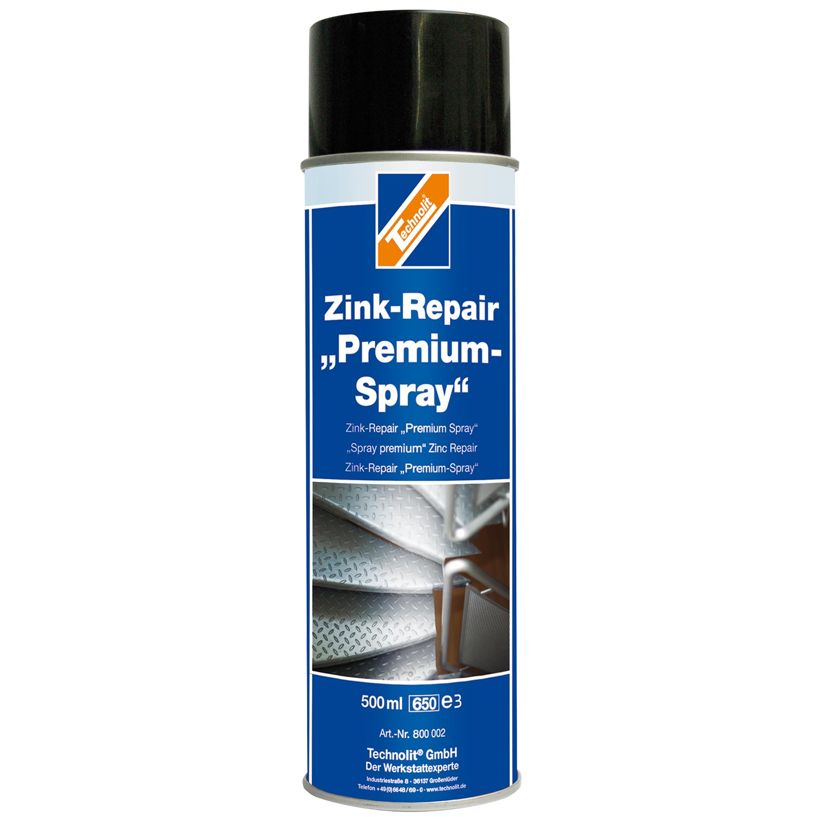 TECHNOLIT Zink Repair Premium Zinkspray Verzinkung Grundierung Metallspray 500ml von TECHNOLIT