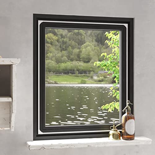 TECHPO Window Treatments Magnetischer Insektenschutz für Fenster, weiß, 100 x 120 cm, Haus & Garten von TECHPO