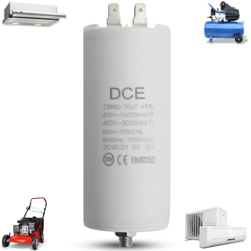 TECHZOCO Anlaufkondensator Elektromotor, Kondensator für Schwimmbadpumpe, Motorlaufkondensator, Dauerbetriebskondensator, 450V, 4Pin / M8, Kapazität:30.0µF TECHZOCO Anlaufkondensator Elektromotor, Kondensator für Schwimmbadpumpe, Motorlaufkondensator, Dauerbetriebskondensator, 450V, 4Pin / M8, Kapazität:30.0µF von TECHZOCO